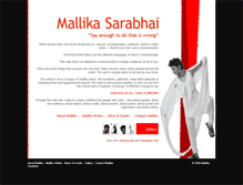 Tablet Screenshot of mallikasarabhai.com